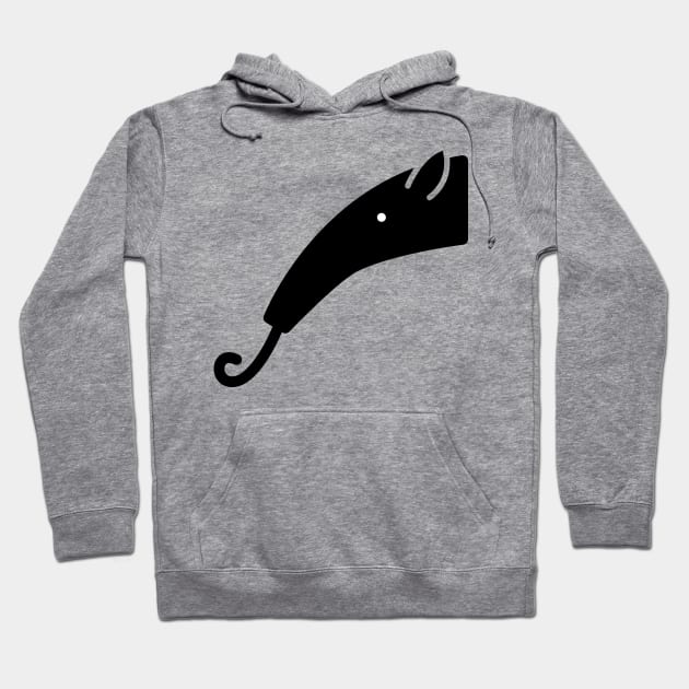 Anteater Poking Tongue Face Icon Hoodie by AustralianMate